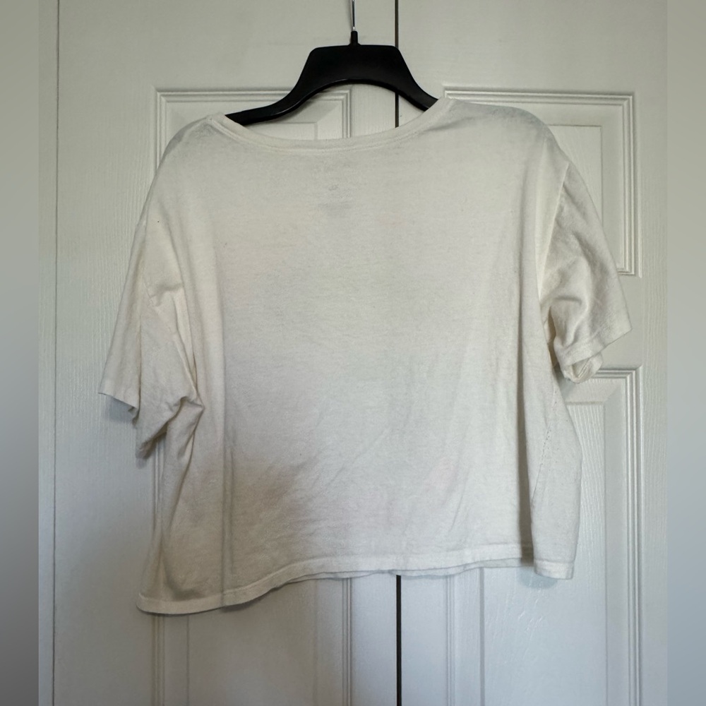 The Sandlot White Crop Top size XL - Picture 3 of 4